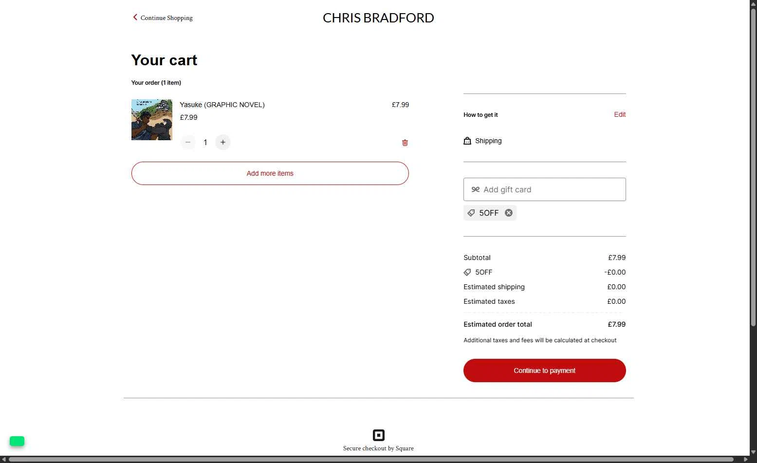 Skyn Studio checkout page showing Skyn Studio promo code box | Screenshot taken by SimplyCodes community member on Sep 6, 2025