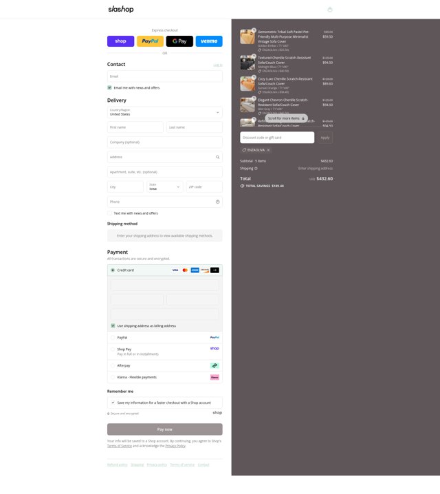 Slashop checkout page showing Slashop discount code box | Screenshot taken by SimplyCodes community member on Sep 4, 2025