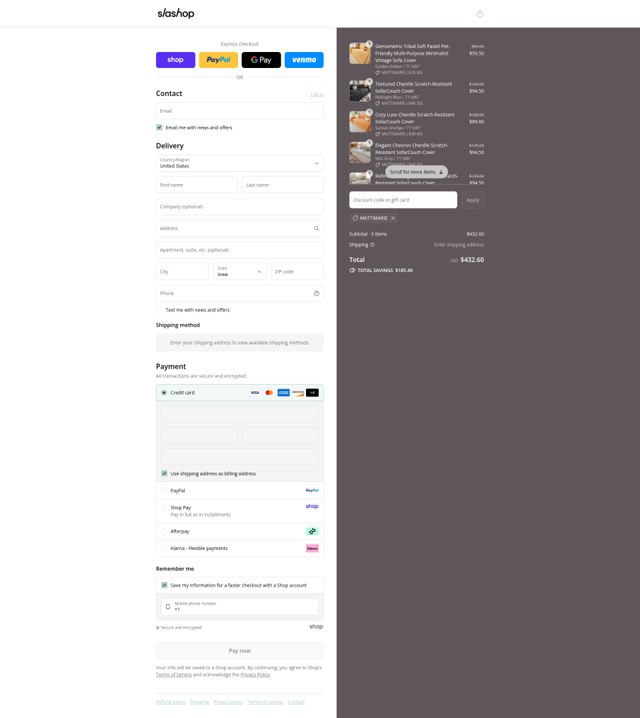 Slashop checkout page showing Slashop discount code box | Screenshot taken by SimplyCodes community member on Sep 4, 2025