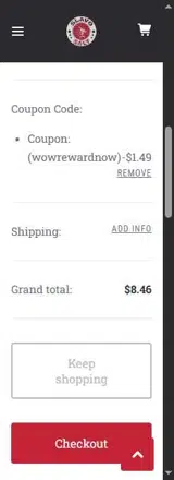 wowrewardnow coupon verification screenshot