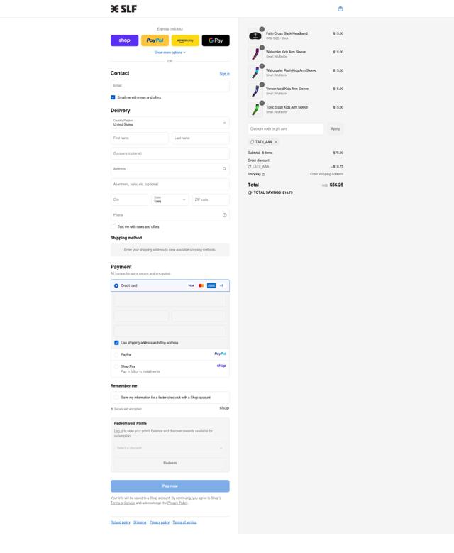 Sleefs checkout page showing Sleefs discount code box | Screenshot taken by SimplyCodes community member on Sep 12, 2025
