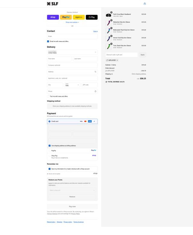 Sleefs checkout page showing Sleefs discount code box | Screenshot taken by SimplyCodes community member on Sep 12, 2025