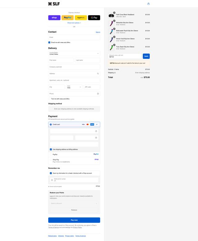 Sleefs checkout page showing Sleefs discount code box | Screenshot taken by SimplyCodes community member on Sep 12, 2025
