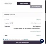 BLC18 coupon verification screenshot