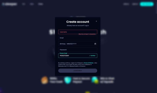 ‎Sleeper checkout page showing ‎Sleeper promo code box | Screenshot taken by SimplyCodes community member on Aug 18, 2025