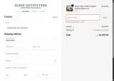 Sleep Outfitters coupon verification screenshot