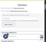 HOLIDAY20 coupon verification screenshot