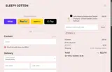 Sleepy Cotton coupon verification screenshot