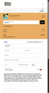 Sliimeyhoney coupon verification screenshot