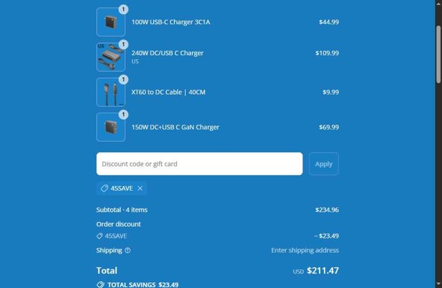 SlimQ checkout page showing SlimQ discount code box | Screenshot taken by SimplyCodes community member on Sep 2, 2025
