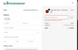 Slofoodgroup coupon verification screenshot