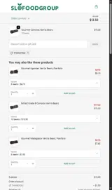 Slofoodgroup coupon verification screenshot