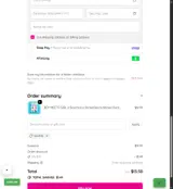 Sloomoo coupon verification screenshot