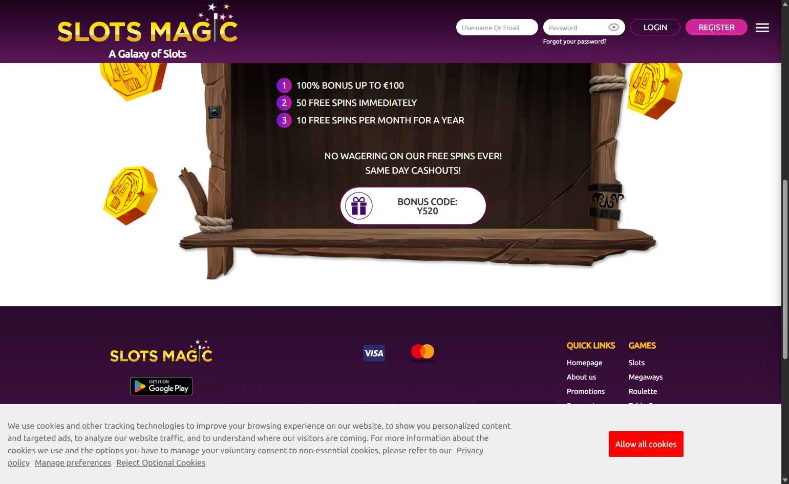 SlotsMagic checkout page showing SlotsMagic coupon code box | Screenshot taken by SimplyCodes community member on Sep 5, 2025