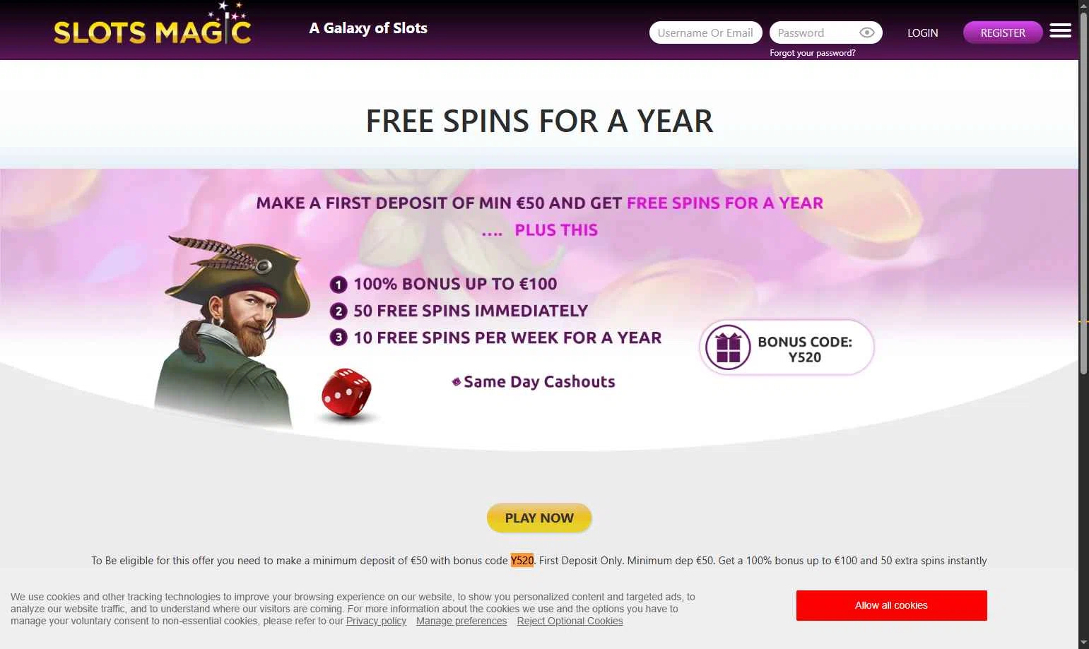 SlotsMagic checkout page showing SlotsMagic coupon code box | Screenshot taken by SimplyCodes community member on Aug 7, 2025
