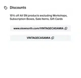 VINTAGECASAMIA coupon verification screenshot