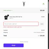 Sly Stallone Shop coupon verification screenshot