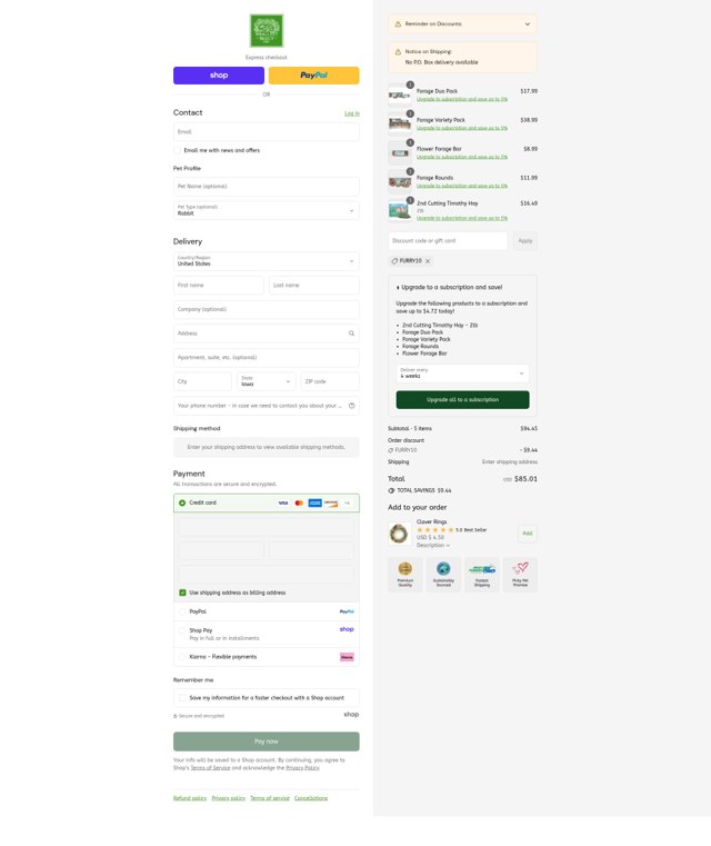 Small Pet Select checkout page showing Small Pet Select discount code box | Screenshot taken by SimplyCodes community member on Sep 8, 2025