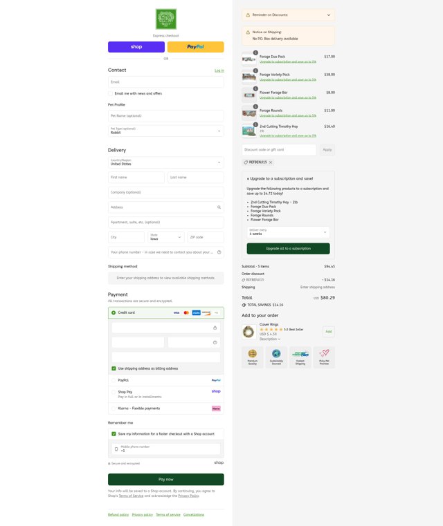 Small Pet Select checkout page showing Small Pet Select discount code box | Screenshot taken by SimplyCodes community member on Sep 8, 2025
