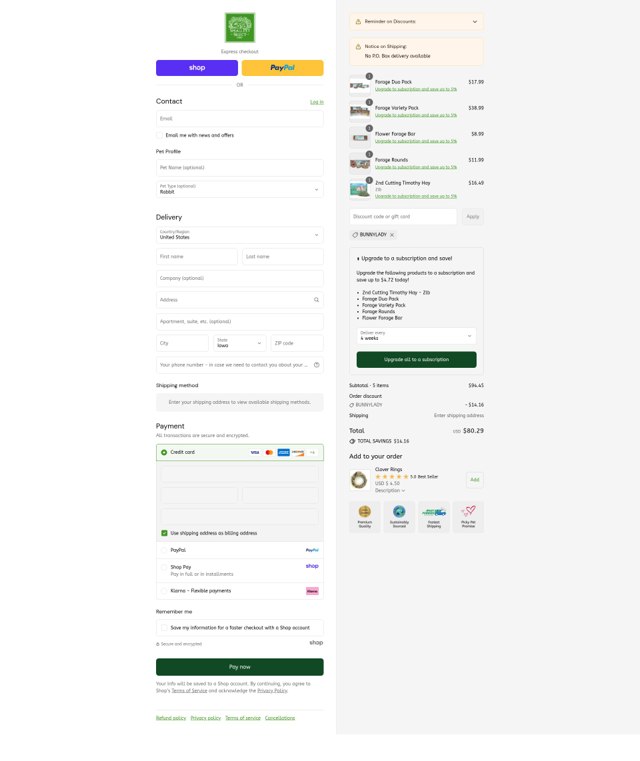 Small Pet Select checkout page showing Small Pet Select discount code box | Screenshot taken by SimplyCodes community member on Sep 8, 2025
