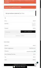 BEEGOESKETO coupon verification screenshot
