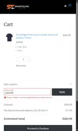 LADDER coupon verification screenshot