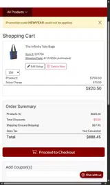 NEWYEAR coupon verification screenshot
