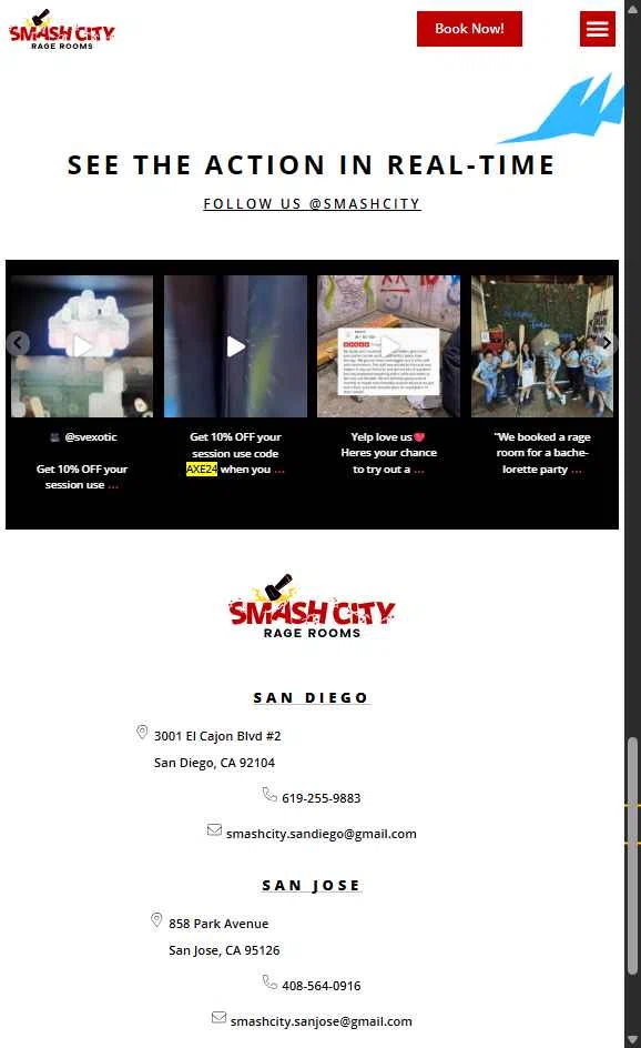 Smash City Rage Room checkout page showing Smash City Rage Room promo code box | Screenshot taken by SimplyCodes community member on Nov 1, 2025