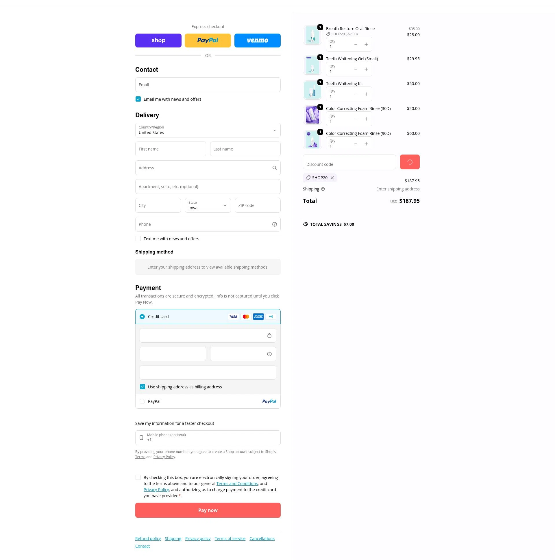 Smileactives checkout page showing Smileactives discount code box | Screenshot taken by SimplyCodes community member on Jan 30, 2026