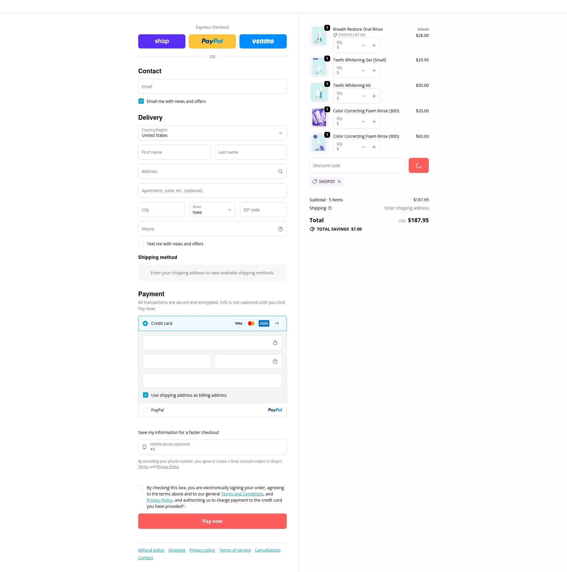 Smileactives checkout page showing Smileactives discount code box | Screenshot taken by SimplyCodes community member on Feb 4, 2026
