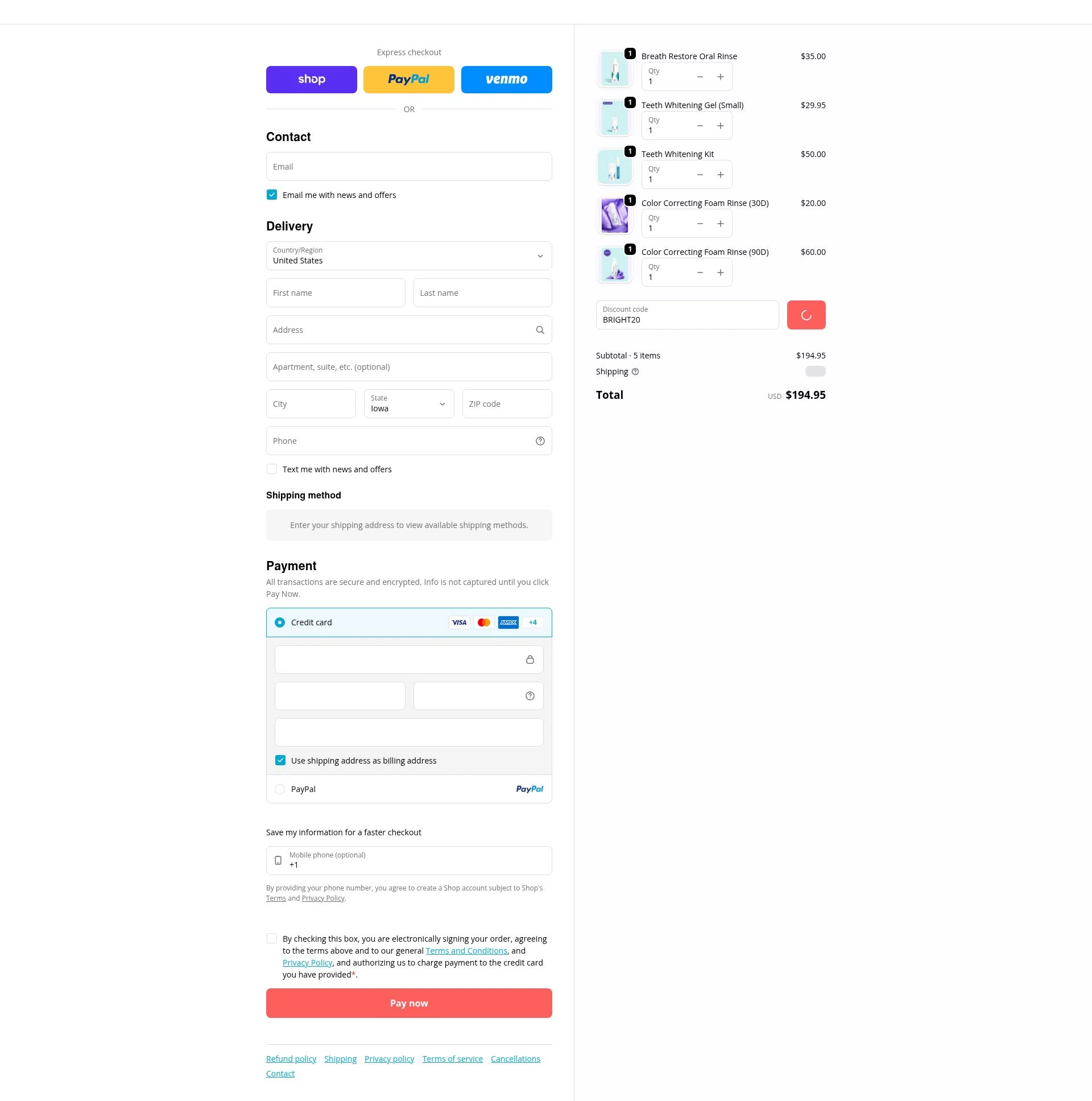 Smileactives checkout page showing Smileactives discount code box | Screenshot taken by SimplyCodes community member on Jan 30, 2026