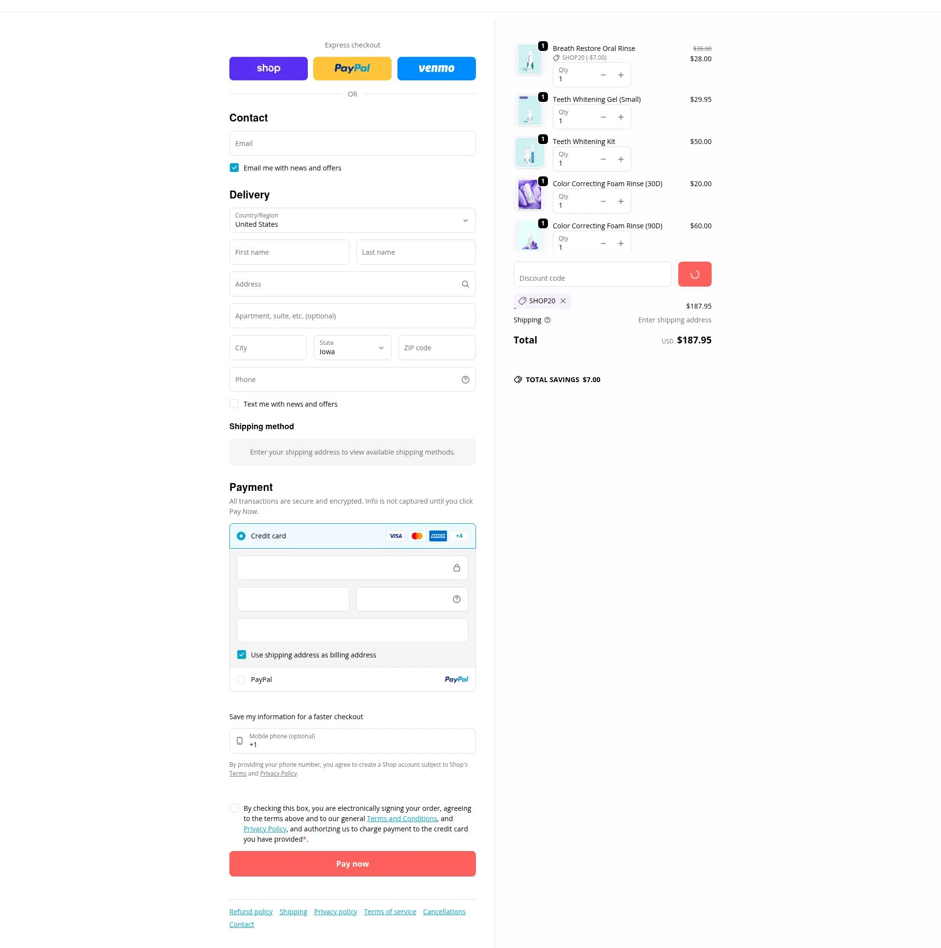 Smileactives checkout page showing Smileactives discount code box | Screenshot taken by SimplyCodes community member on Feb 9, 2026