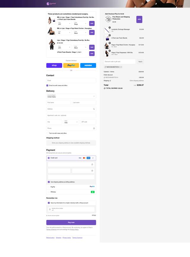 Snatched body checkout page showing Snatched body discount code box | Screenshot taken by SimplyCodes community member on Sep 11, 2025
