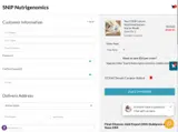 SNiP Nutrigenomics coupon verification screenshot