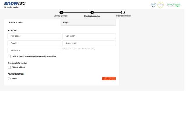 Snowinn checkout page showing Snowinn promo code box | Screenshot taken by SimplyCodes community member on Aug 20, 2025