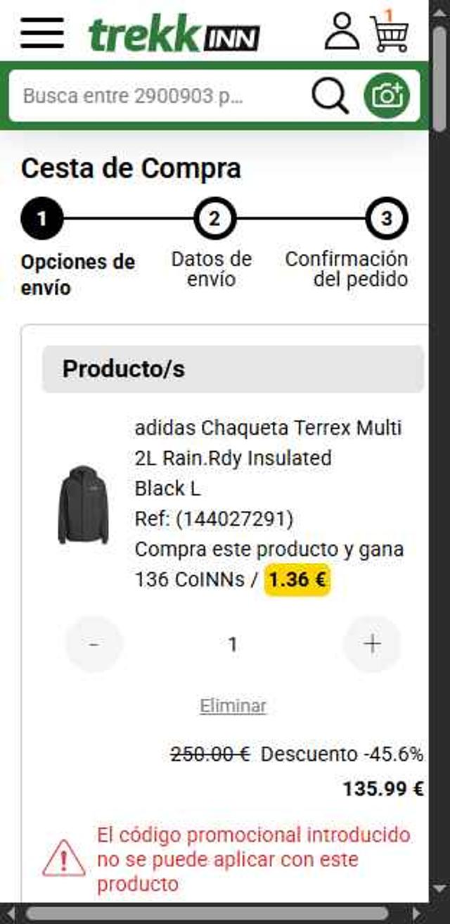 Snowinn checkout page showing Snowinn promo code box | Screenshot taken by SimplyCodes community member on Sep 14, 2025