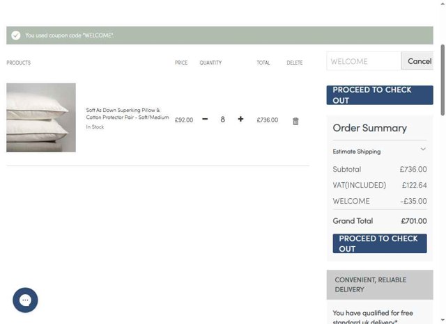 Soak and Sleep checkout page showing Soak and Sleep discount code box | Screenshot taken by SimplyCodes community member on Aug 12, 2025