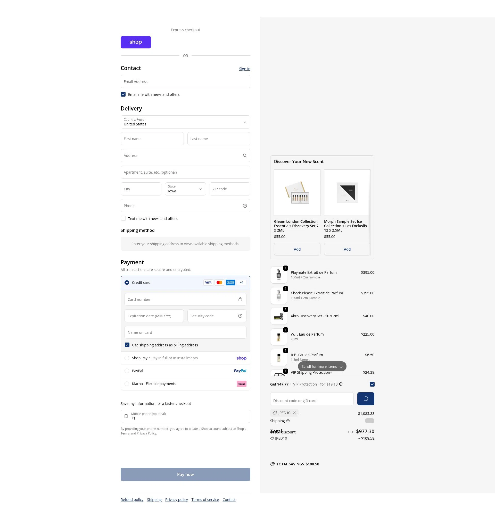 So Avant Garde checkout page showing So Avant Garde discount code box | Screenshot taken by SimplyCodes community member on Feb 24, 2026