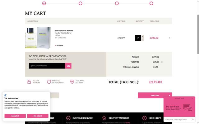 Sobelia checkout page showing Sobelia promo code box | Screenshot taken by SimplyCodes community member on Aug 18, 2025