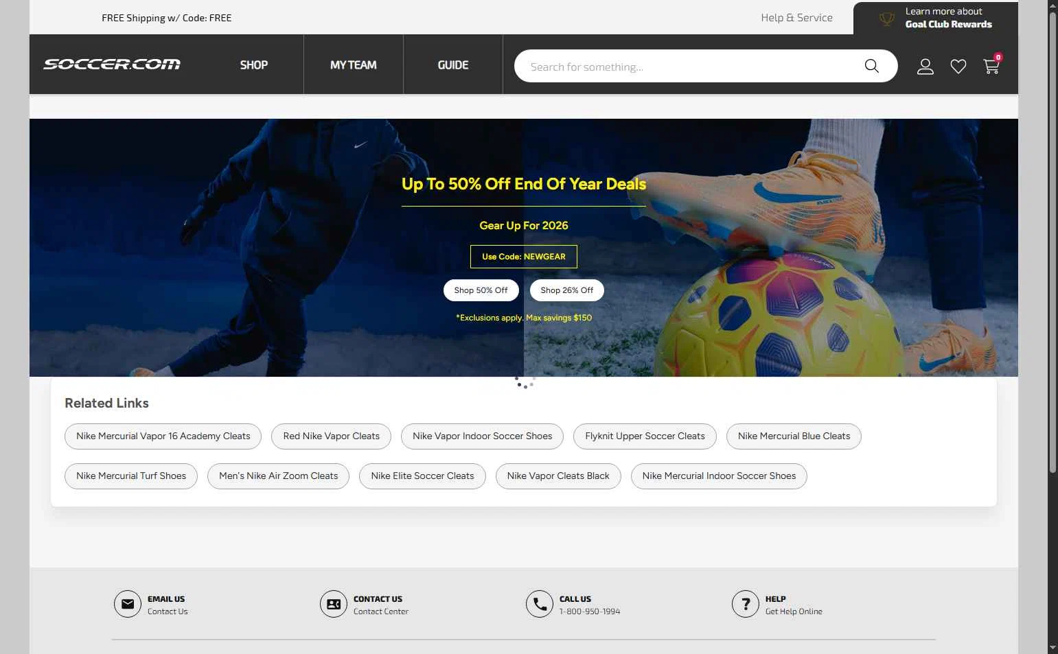 SoccerPro.com checkout page showing SoccerPro.com coupon code box | Screenshot taken by SimplyCodes community member on Dec 25, 2025