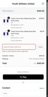 HOLIDAYS2025 coupon verification screenshot