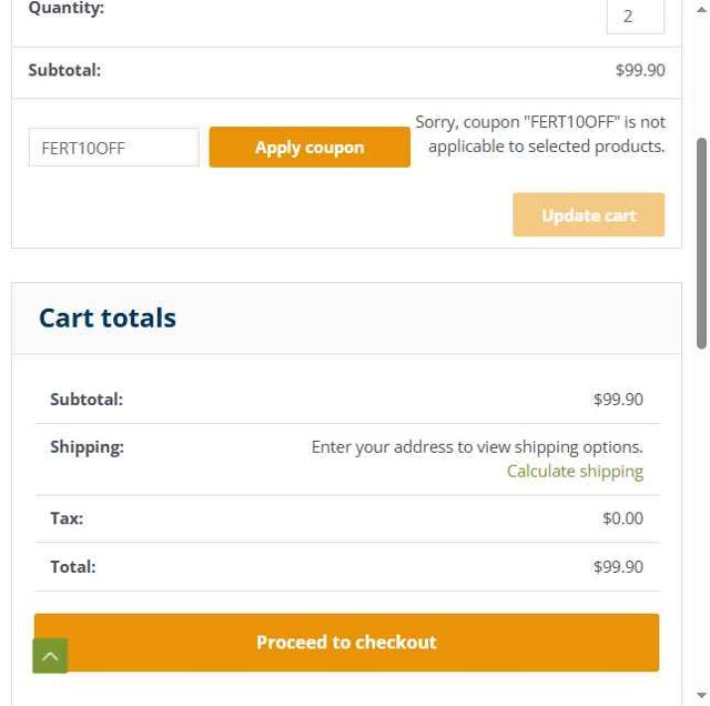 Sod Solutions checkout page showing Sod Solutions coupon code box | Screenshot taken by SimplyCodes community member on Jul 7, 2025