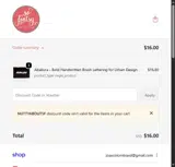 NUTTYABOUTSF coupon verification screenshot
