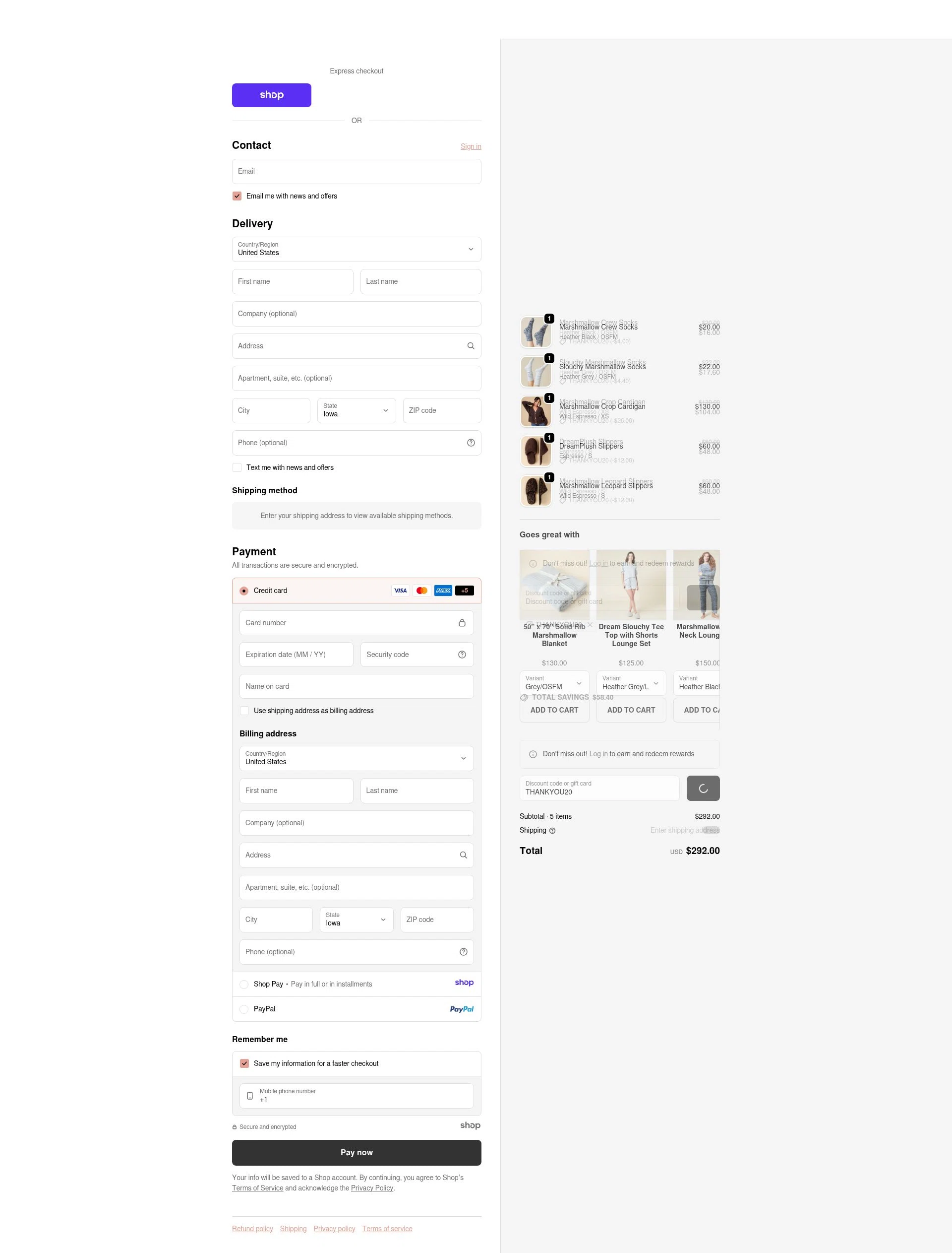 Softies checkout page showing Softies discount code box | Screenshot taken by SimplyCodes community member on Dec 24, 2025