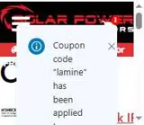 lamine coupon verification screenshot