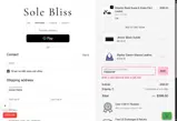 Sole Bliss coupon verification screenshot