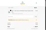 WELCOME10 coupon verification screenshot