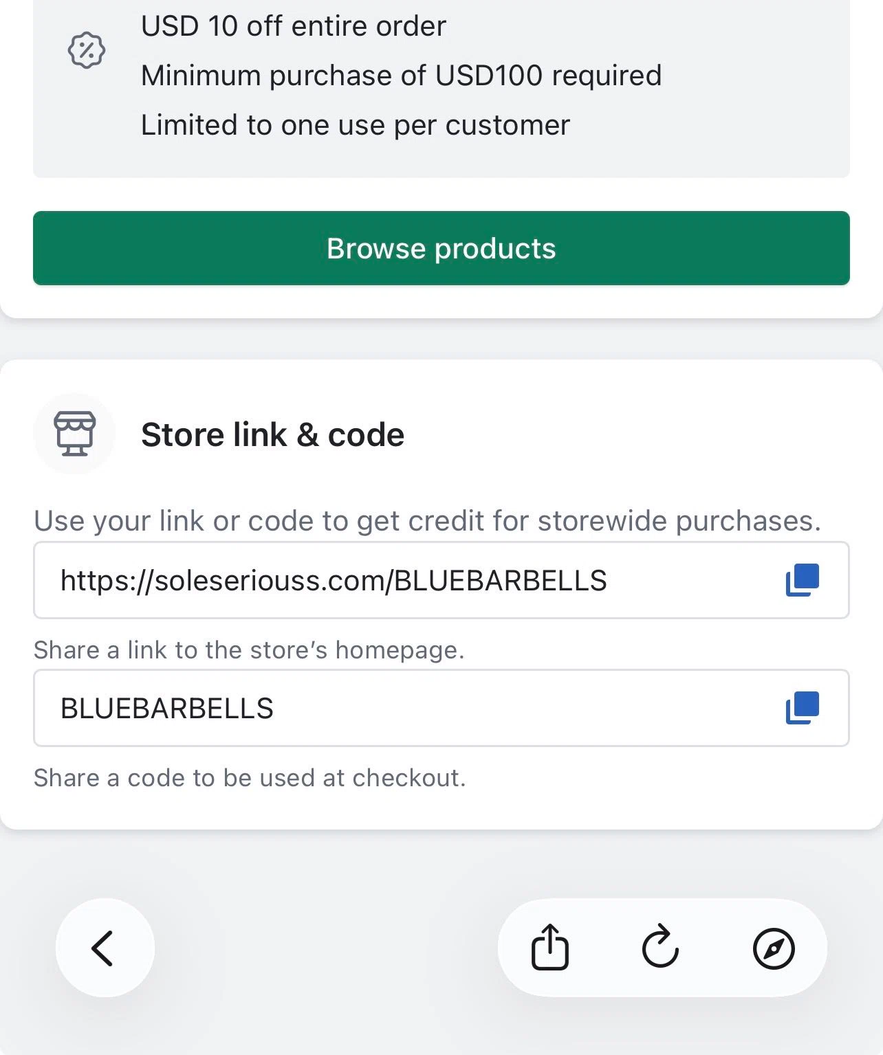 Sole Seriouss promo code screenshot showing code BLUEBARBELLS applied at Sole Seriouss checkout page. Uploaded by SimplyCodes community member MangaD on May 29, 2026