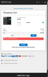 TRICK coupon verification screenshot