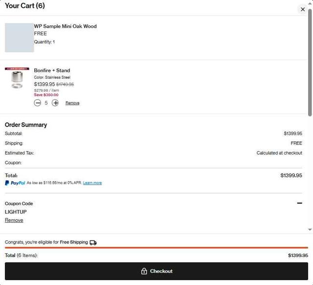 Solo Stove checkout page showing Solo Stove coupon code box | Screenshot taken by SimplyCodes community member on Sep 2, 2025